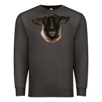 Smoke suffolk ewe head Premium Sweatshirt - BarkalooDesign