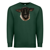 Sports Green suffolk ewe head Premium Sweatshirt - BarkalooDesign