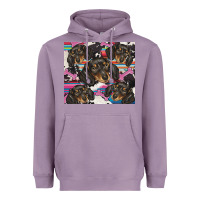 Lavender dachshund Heavyweight Hoodie - BarkalooDesign