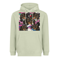 Matcha dachshund Heavyweight Hoodie - BarkalooDesign