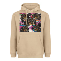 Mushroom dachshund Heavyweight Hoodie - BarkalooDesign