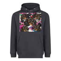 Smoke dachshund Heavyweight Hoodie - BarkalooDesign