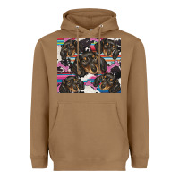 Toasted Coconut dachshund Heavyweight Hoodie - BarkalooDesign