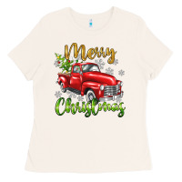 Bone Merry Christmas truck Ladies Tee - texasbilliewilder