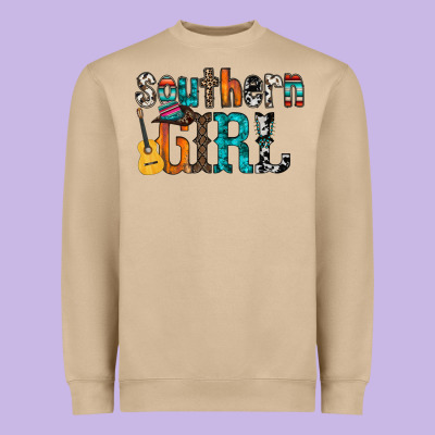 Southern Girl Heavyweight Sweatshirt Designed By Racoondesign