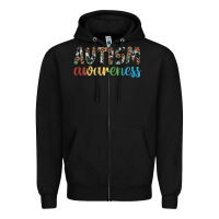 Black autism awareness Zipper Hoodie - Artiststas