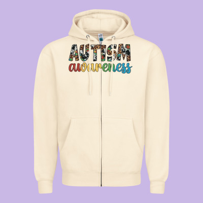 Autism Awareness Zipper Hoodie Designed By Artiststas