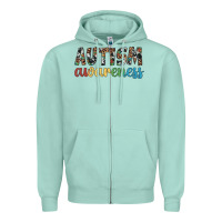 Seafoam autism awareness Zipper Hoodie - Artiststas