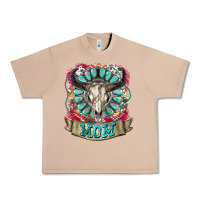 Burro Mom Bull Skull Mother's Day Urban Heavy Tee - CowGirlArtShop