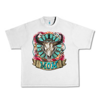 Lunar Rock Mom Bull Skull Mother's Day Urban Heavy Tee - CowGirlArtShop