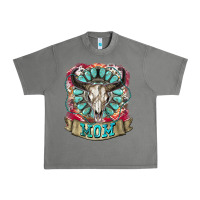 Tornado Mom Bull Skull Mother's Day Urban Heavy Tee - CowGirlArtShop