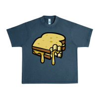Midnight Navy foodie t  shirt grilled cheese sandwich t  shirt Urban Heavy Tee - longCreatives