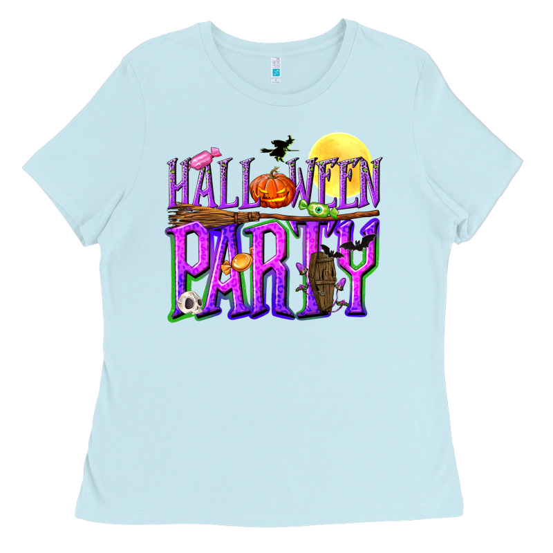 Halloween Party Ladies Tee by NancyCooperArtShop | Teevron