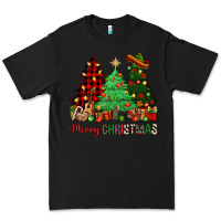 Black merry christmas trees Premium Tee - NancyCooperArtShop