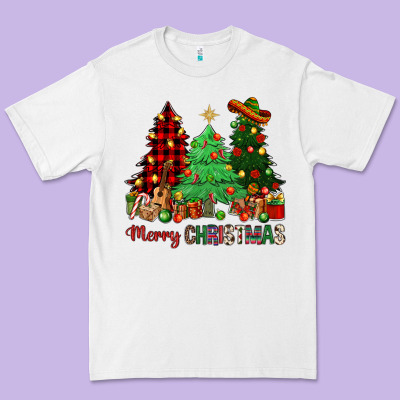 Merry Christmas Trees Premium Tee Designed By Nancycooperartshop