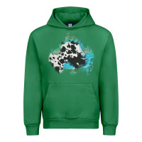 Emerald cowhide turquoise patch Urban Hoodie - AdoDesignShop