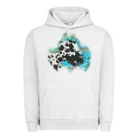 Pigment Lunar Rock cowhide turquoise patch Urban Hoodie - AdoDesignShop