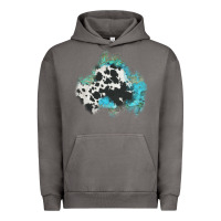 Pigment Tornado cowhide turquoise patch Urban Hoodie - AdoDesignShop