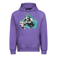 Tulip cowhide turquoise patch Urban Hoodie - AdoDesignShop