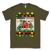 Army Green Small Town Christmas Classic Tee - Artiststas