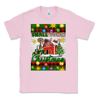 Bubblegum Pink Small Town Christmas Classic Tee - Artiststas