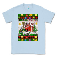 Dusty Blue Small Town Christmas Classic Tee - Artiststas