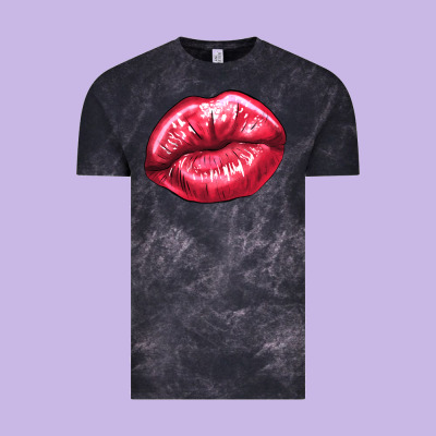 Lip Mark Valentine's Day Vintage Tee Designed By Howdyjamesfarm