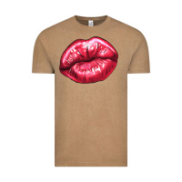 Vintage Coffee Lip mark Valentine's Day Vintage Tee - HowdyJamesFarm