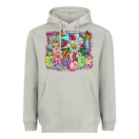 Moon Dust easter cross background Heavyweight Hoodie - BarkalooDesign