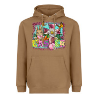 Toasted Coconut easter cross background Heavyweight Hoodie - BarkalooDesign