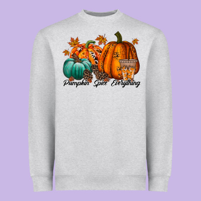 Pumpkin Spice Everthing Heavyweight Sweatshirt Designed By Racoondesign