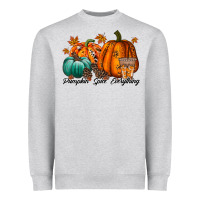Heather Grey pumpkin spice everthing Heavyweight Sweatshirt - RacoonDesign