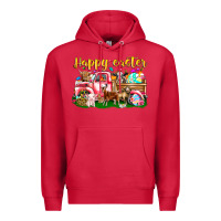 Cardinal Happy Easter Animal Car Premium Hoodie - CowhideDigitalArt