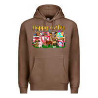 Chestnut Happy Easter Animal Car Premium Hoodie - CowhideDigitalArt