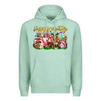 Seafoam Happy Easter Animal Car Premium Hoodie - CowhideDigitalArt