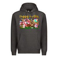 Smoke Happy Easter Animal Car Premium Hoodie - CowhideDigitalArt