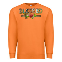 Carrot blessed and floral cross Premium Sweatshirt - BarkalooDesign