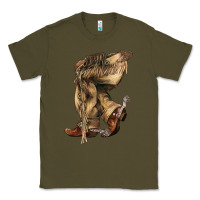 Army Green Cowboy boots western Classic Tee - HowdyJamesFarm