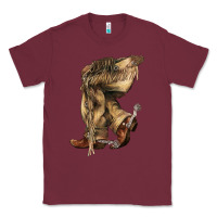 Burgundy Cowboy boots western Classic Tee - HowdyJamesFarm