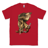 Red Cowboy boots western Classic Tee - HowdyJamesFarm