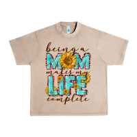 French Oak Being a Mom makes my life complete Mother's Day Urban Heavy Tee - CowGirlArtShop
