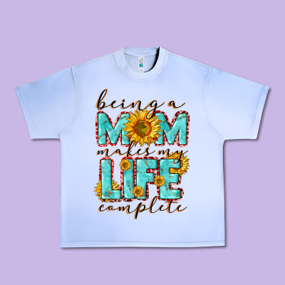 Being A Mom Makes My Life Complete Mother's Day Urban Heavy Tee Designed By Cowgirlartshop