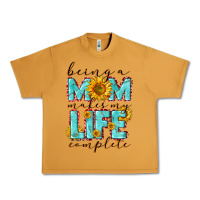 Peanut Butter Being a Mom makes my life complete Mother's Day Urban Heavy Tee - CowGirlArtShop