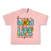 Salmon Being a Mom makes my life complete Mother's Day Urban Heavy Tee - CowGirlArtShop