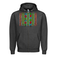 Charcoal Heather autism awareness leopard puzzle brush stroke Zipper Hoodie - Artiststas
