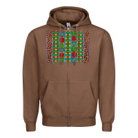 Chestnut autism awareness leopard puzzle brush stroke Zipper Hoodie - Artiststas