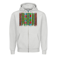 Dove Grey autism awareness leopard puzzle brush stroke Zipper Hoodie - Artiststas
