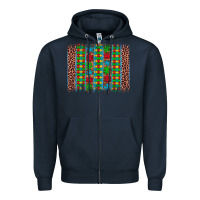 Navy autism awareness leopard puzzle brush stroke Zipper Hoodie - Artiststas