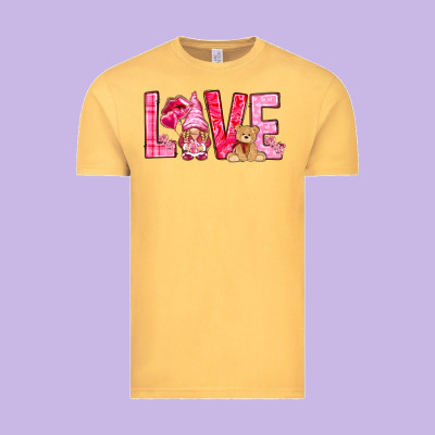 Love With Gnome Valentine's Day Vintage Tee Designed By Howdyjamesfarm