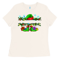 Bone custom name christmas elf Ladies Tee - texasbilliewilder